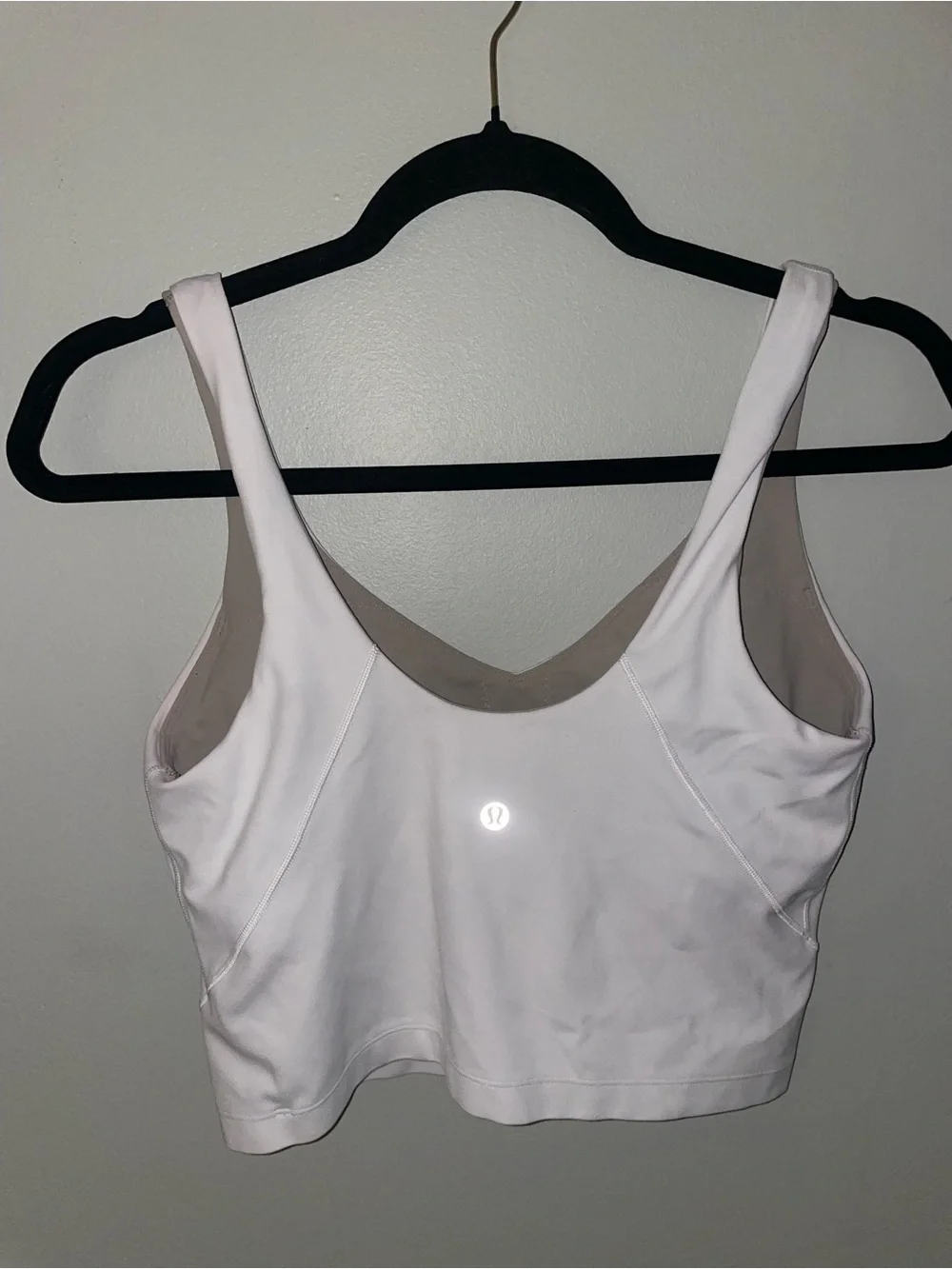 Lululemon Align Tank Top White A/B Cup Size 8 Nulu Yoga Bra